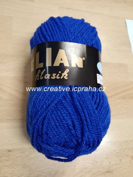 pletací příze Klasik 50g modrá královská 133